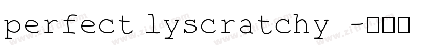 perfect lyscratchy  字体转换
